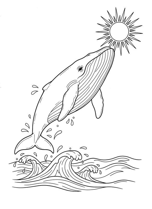 10 Free Whale Coloring Pages