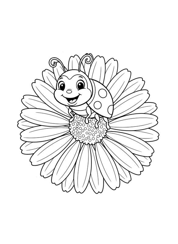 The Ladybug's Sunny Perch