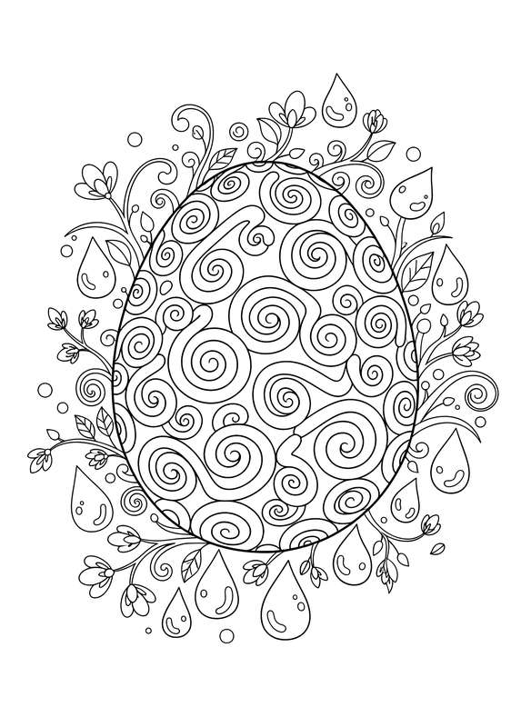 Morning Dewdrop Spiral Egg