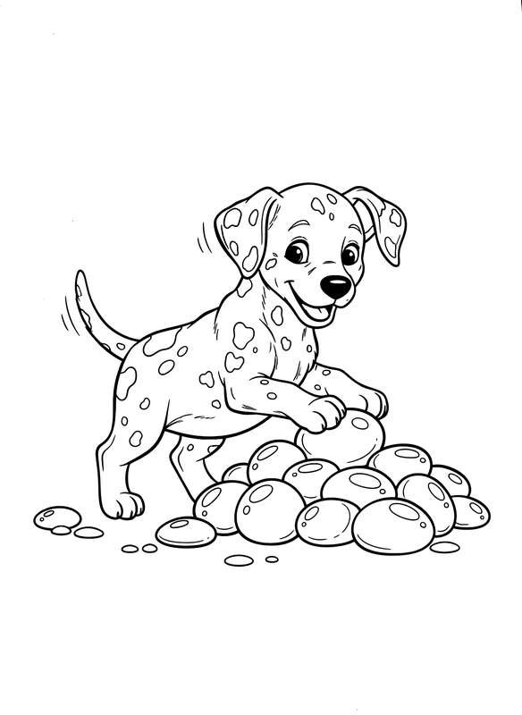 Dalmatian Discovers Treasure