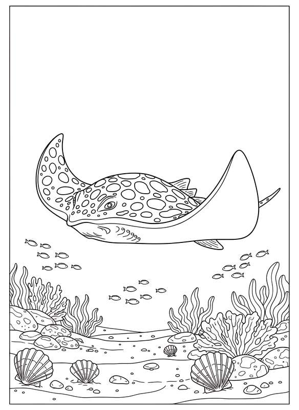 Ray's Peaceful Ocean Floor Ride