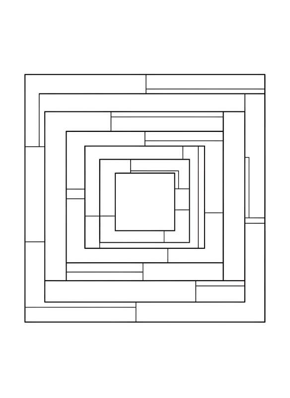 Geometric Color Block Arch