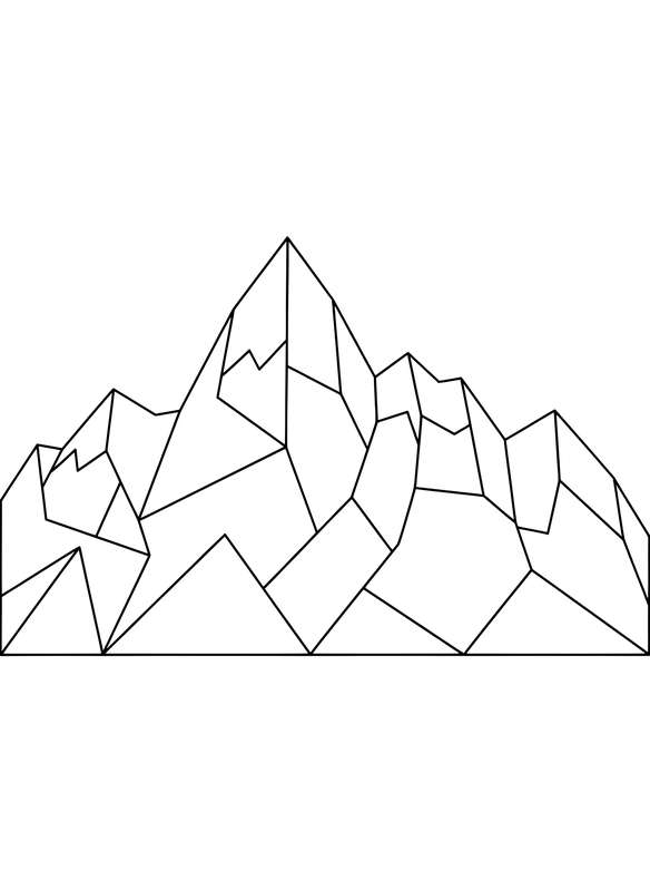 Sharp Peaks: Angular Mountainscape