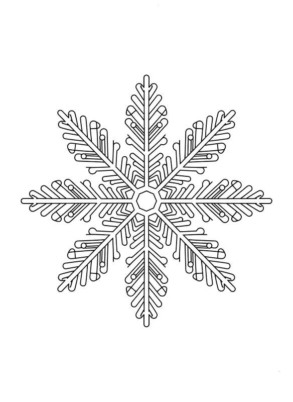 Symmetrical Starburst Snowflake