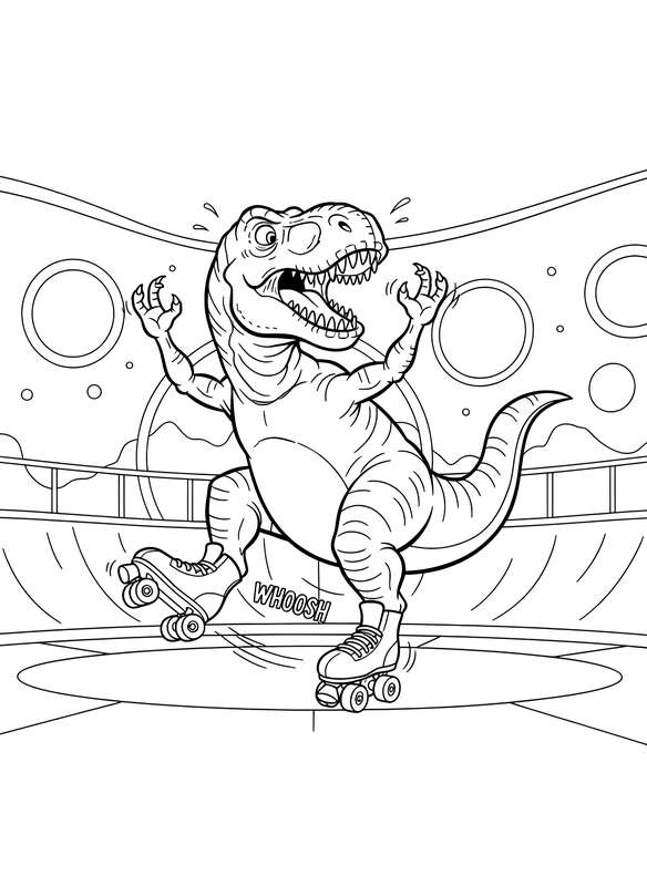 T-Rex Takes a Tumble (Gently!)