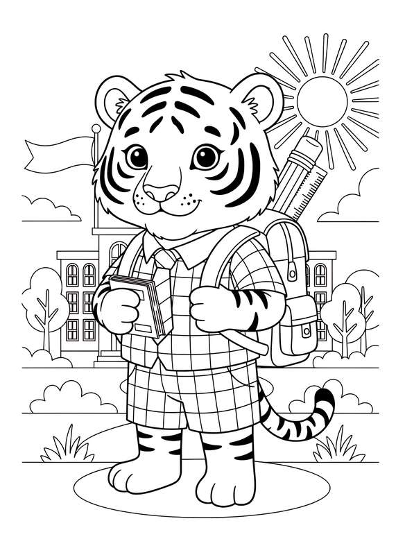 Ready for School Tiger
