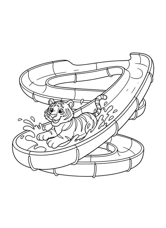 Thrilling Waterslide Splash