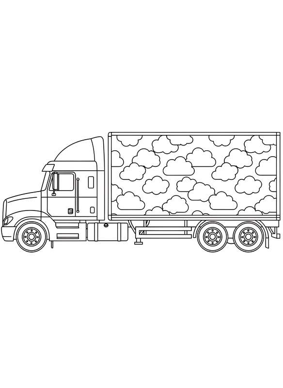 Cloud-Painted Trailer Hauler