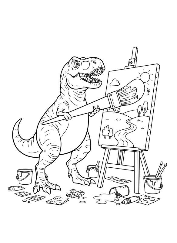 T-Rex Landscape Artist