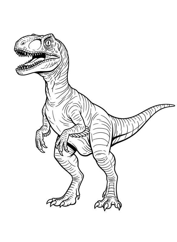 Alert Velociraptor Poses