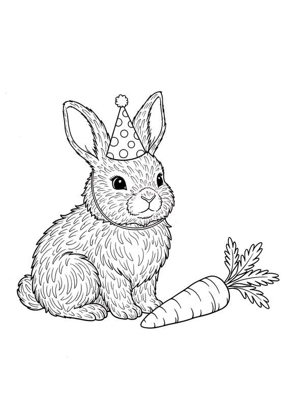 12 Free Bunny Coloring Pages