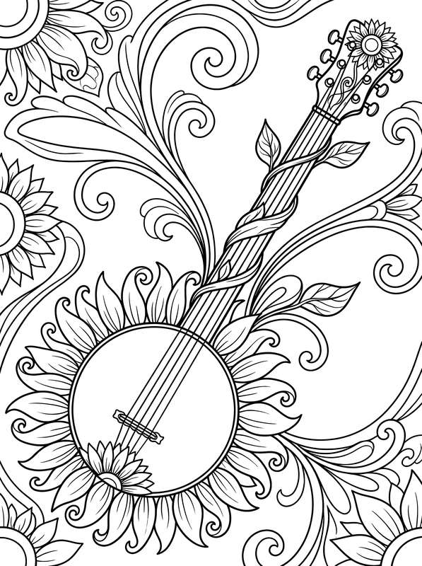 The Golden Melody Sunflower Banjo