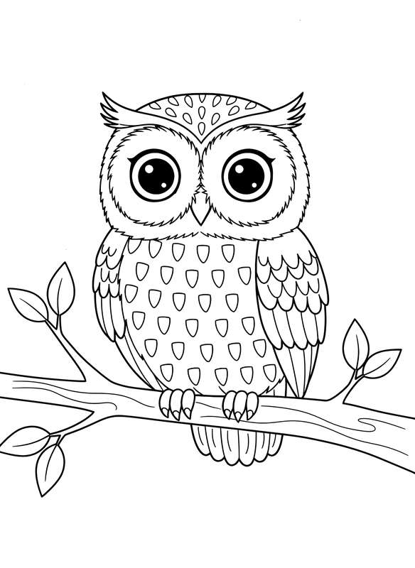 11 Free Owl Coloring Pages