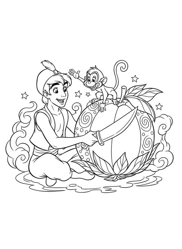 Aladdin and Abu's Exotic Snack