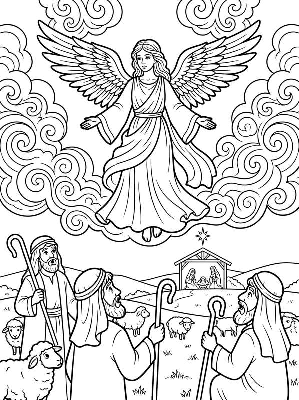 Celestial Tidings Over the Manger