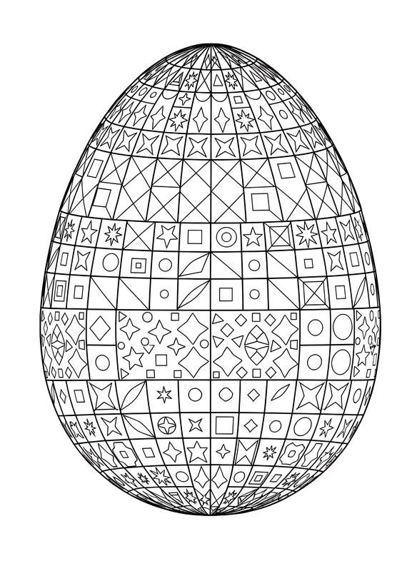 Geometric Pattern Egg Puzzle