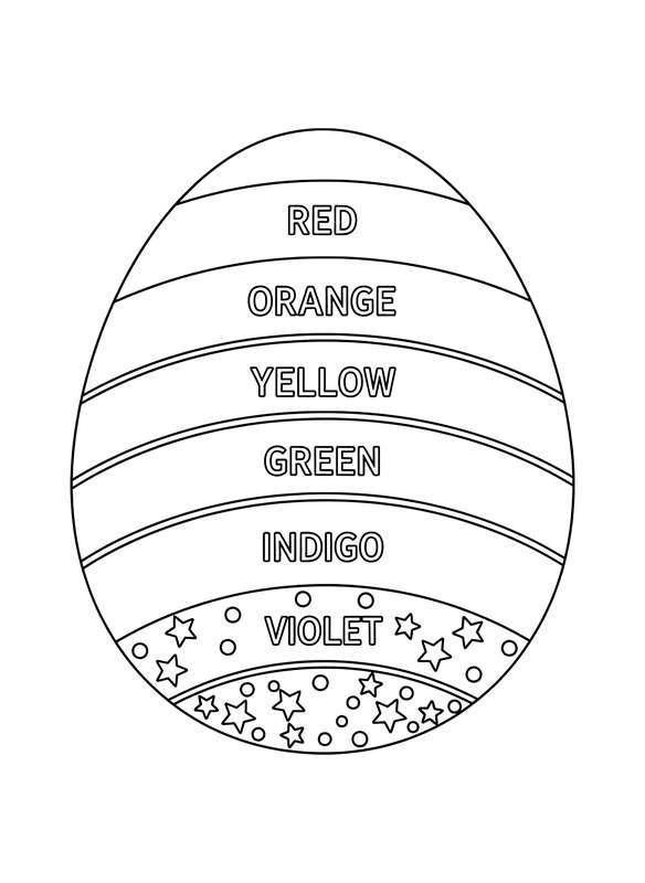 Vibrant Rainbow Egg Masterpiece