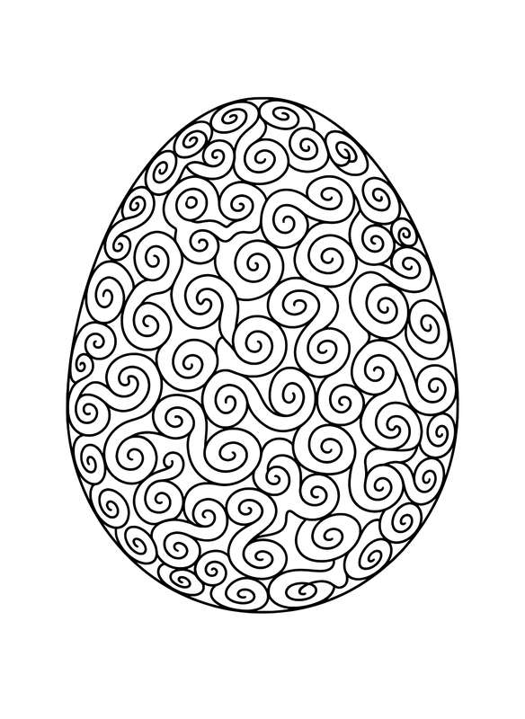 Mesmerizing Swirl Egg Design