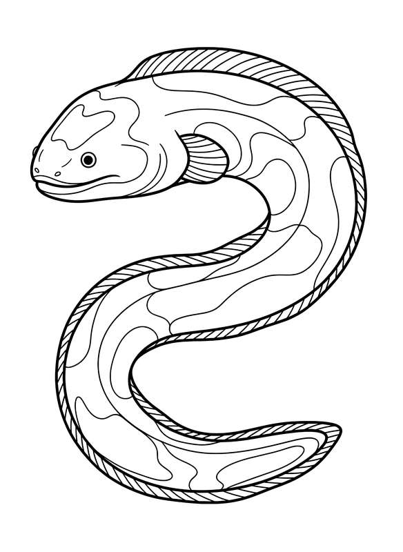 Wavy Electric Eel Art