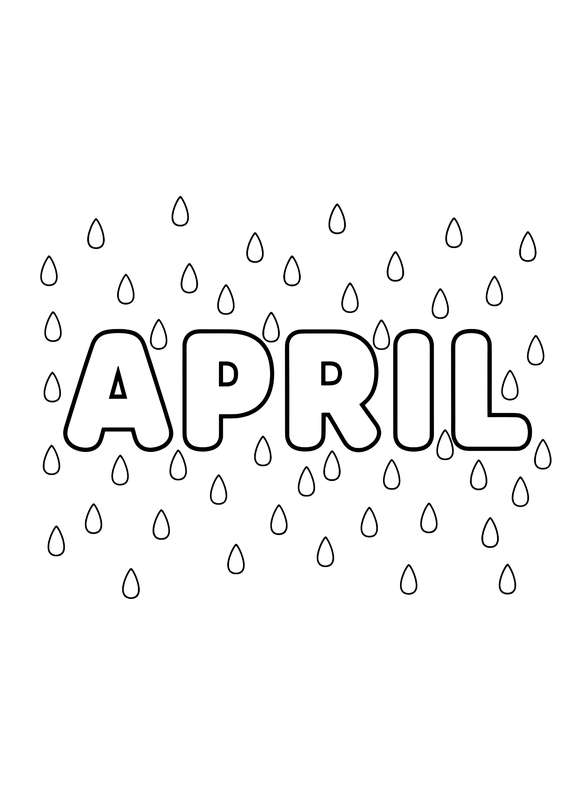 7 Free April Coloring Pages