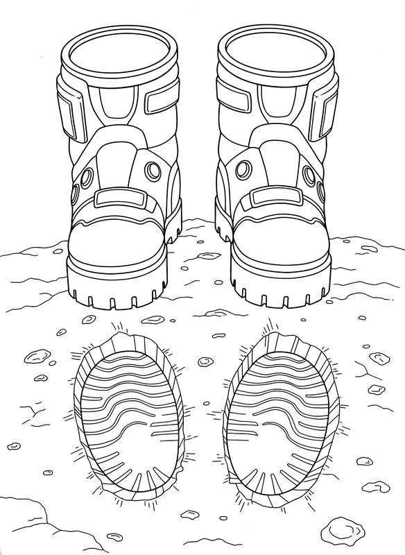 Giant Moon Boot Prints