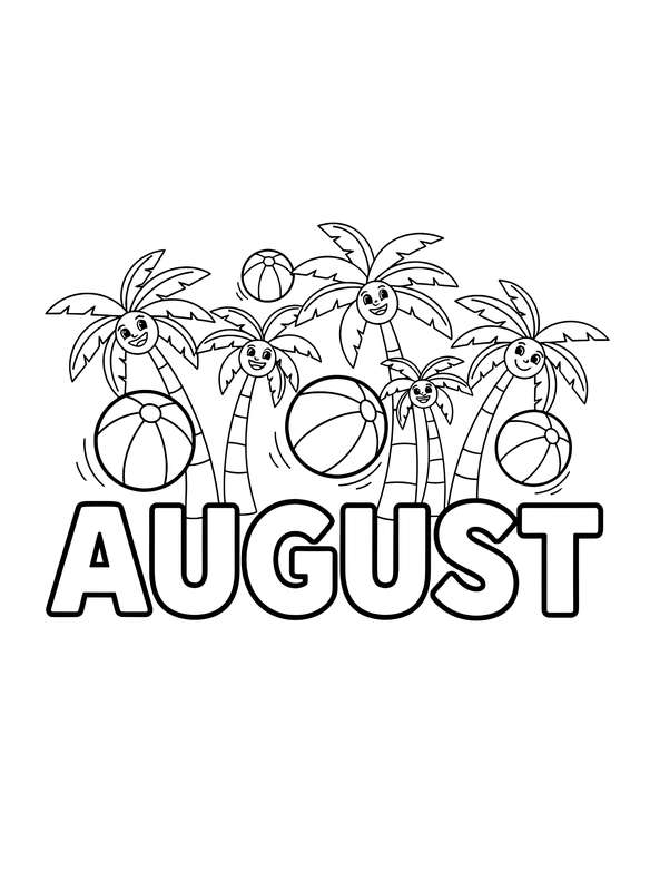 Tropical August Fun: Palm & Balls
