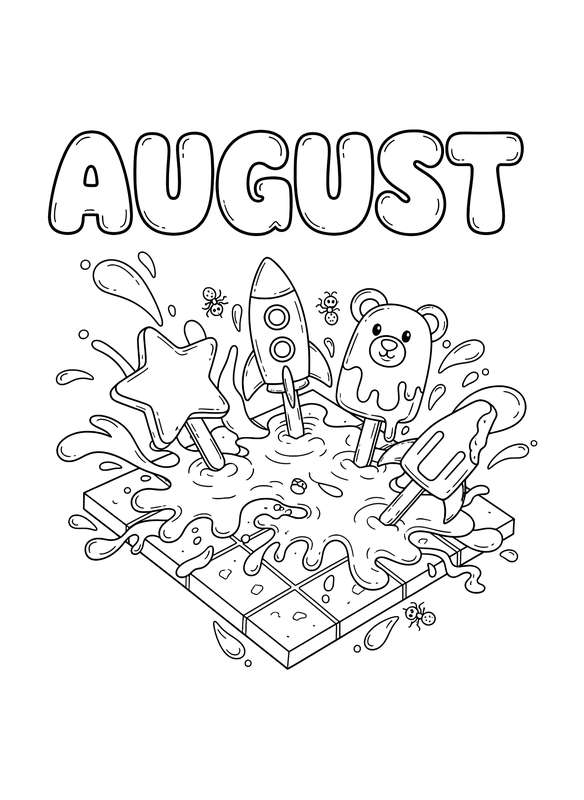 Icy Sweetness: Melting Popsicles