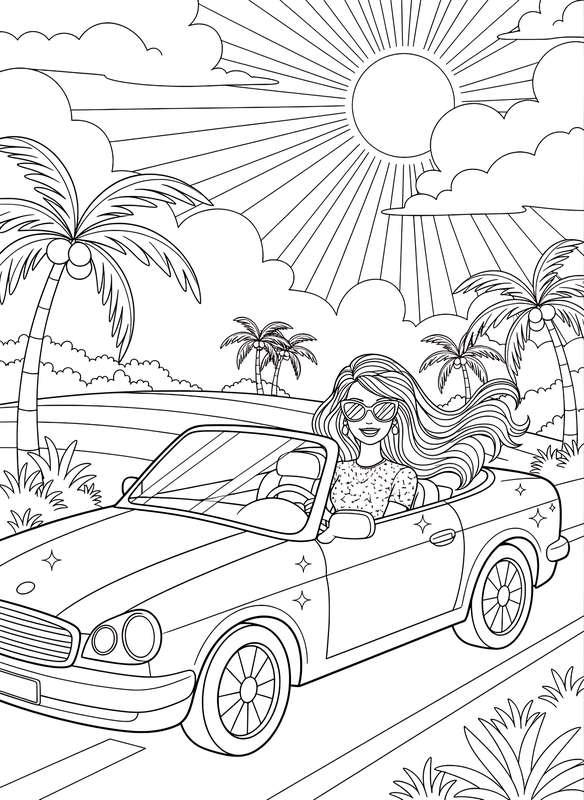 28 Free Barbie Coloring Pages
