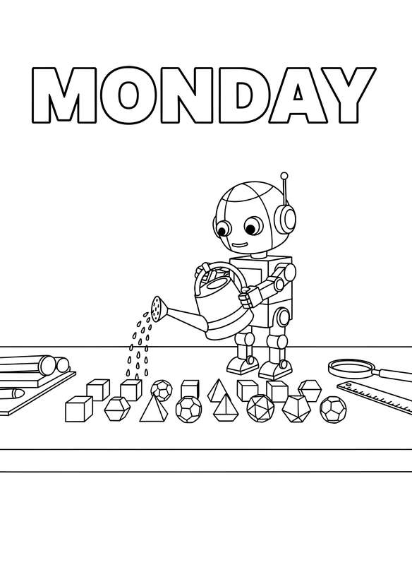 Robot's Perfect Monday Productivity