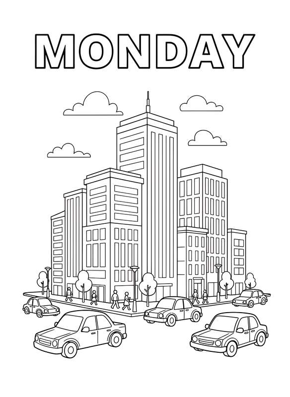 City Commute: Busy Monday Streets