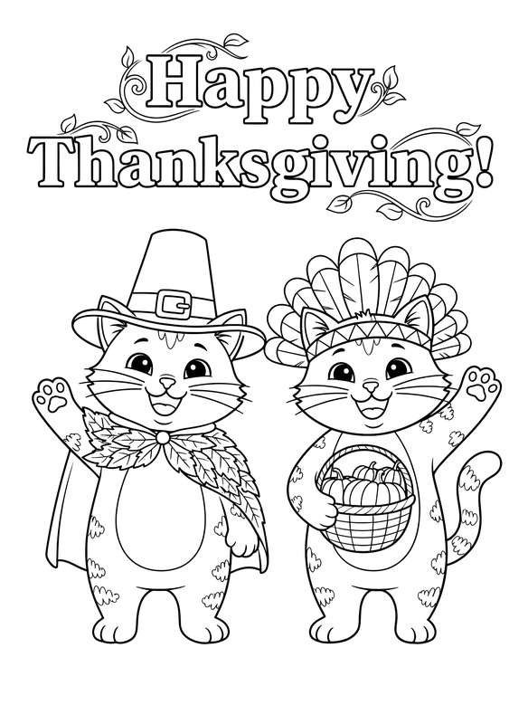 Feline Friends Give Thanks!