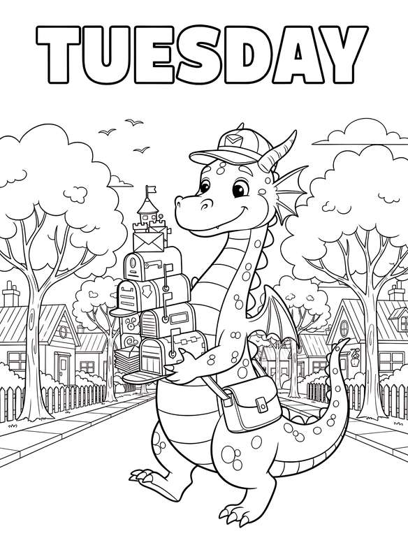 The Friendly Dragon Mail Carrier