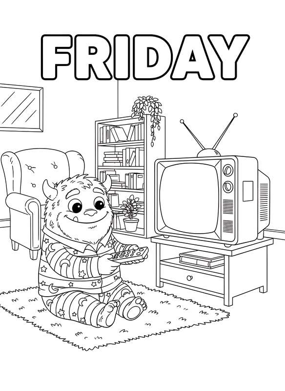 Pajama Monster's TV Night