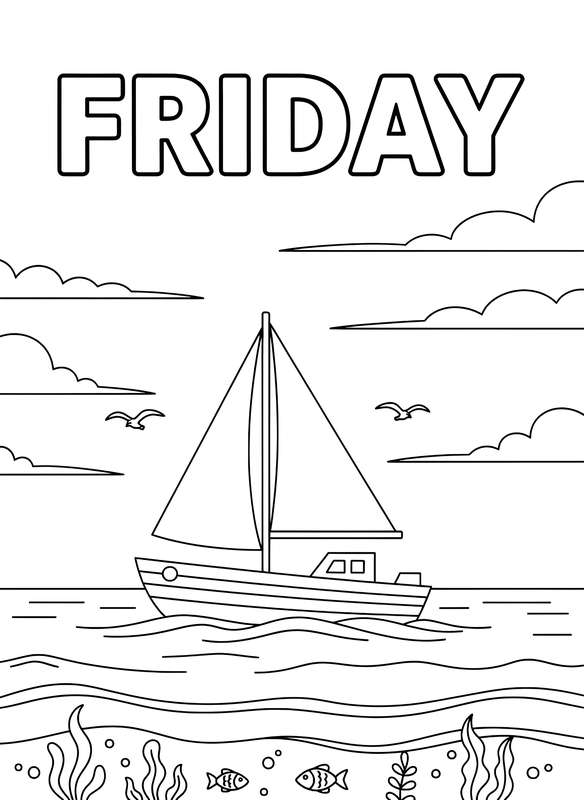 Gentle Sailboat on Calm Ocean