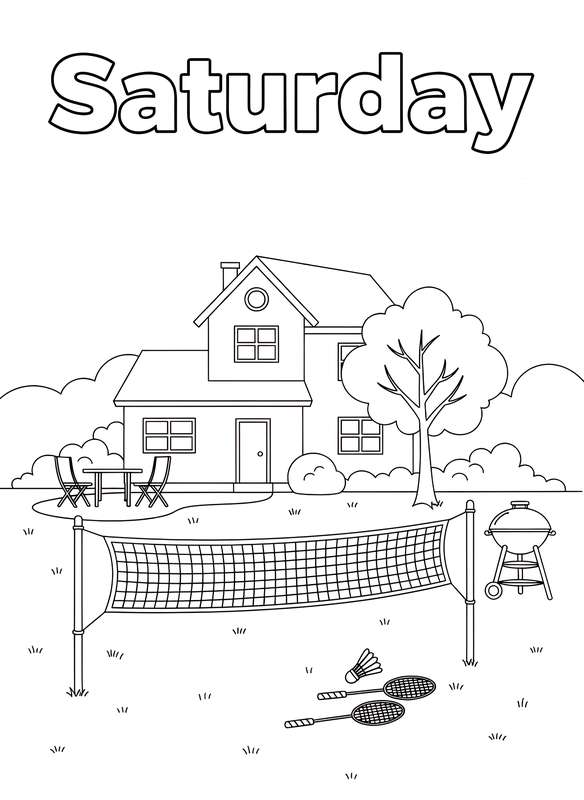 Casual Backyard Badminton Fun