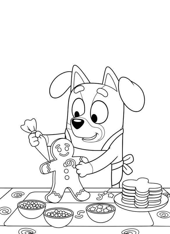 Bingo Decorates a Sweet Cookie