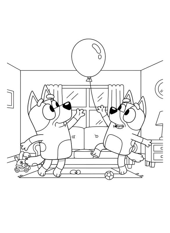 12 Free Bluey Coloring Pages