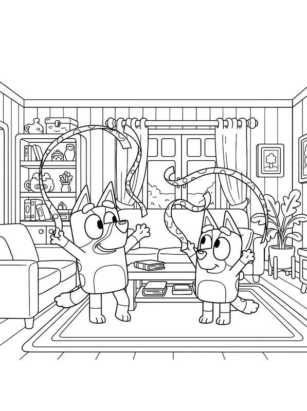 Bluey and Bingo's Streamer Celebration