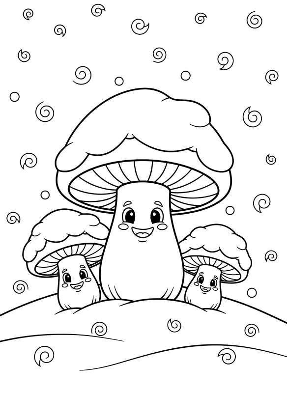 Toadstool Winter Wonderland