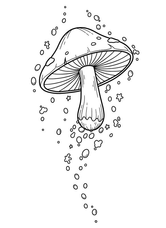 Floating Cartoon Spore Drift