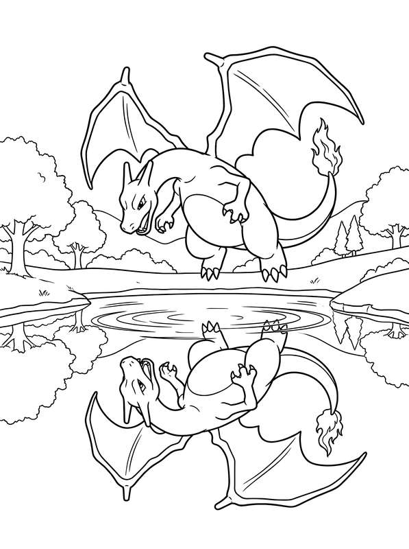 Charizard’s Crystal Clear Reflection