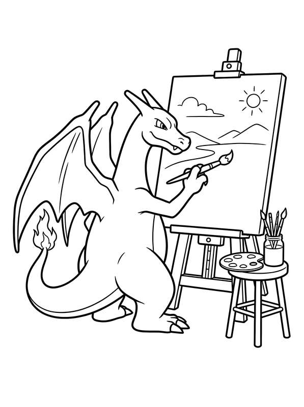 Charizard's Artistic Masterpiece