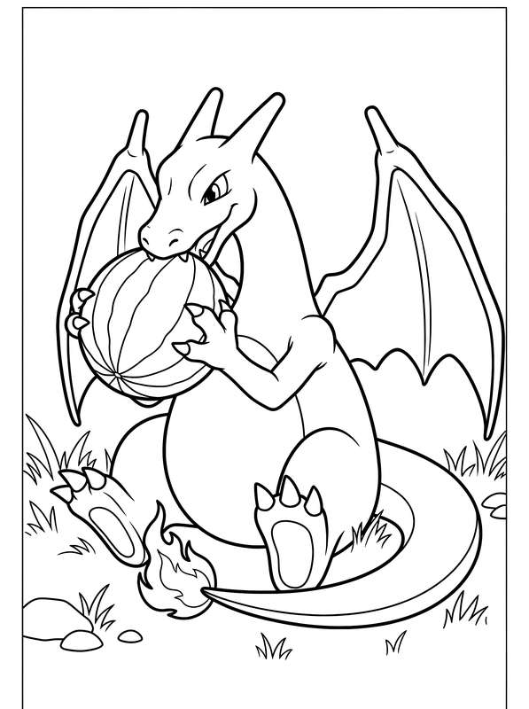 Charizard's Watermelon Picnic
