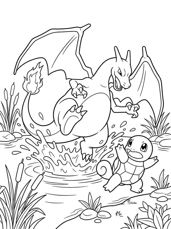 Charizard's Big Splash Battle