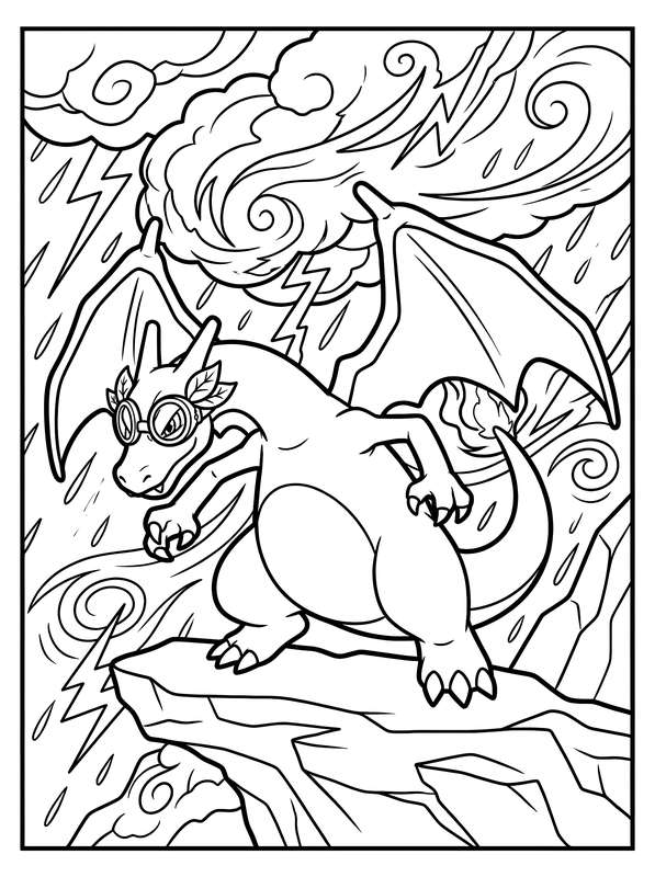 Charizard's High-Tech Storm Flight