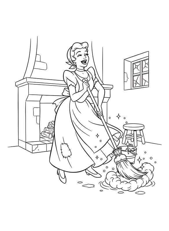 Cinderella's Joyful Chores