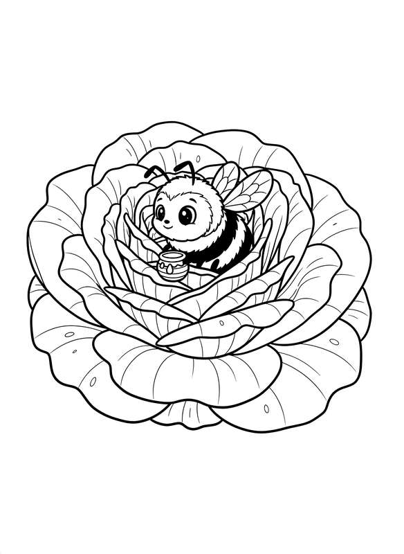 Busy Bee on a Perfect Blossom