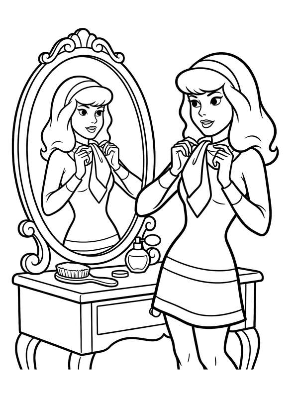 Daphne’s Glamorous Vanity Reflection