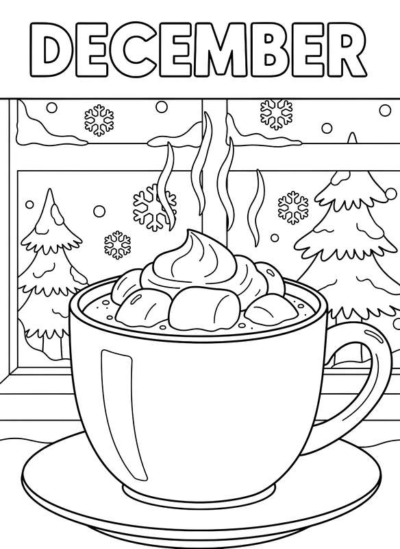 Steaming Hot Cocoa by the Window