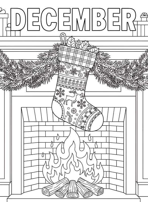 Fireplace Mantle Waiting for Santa